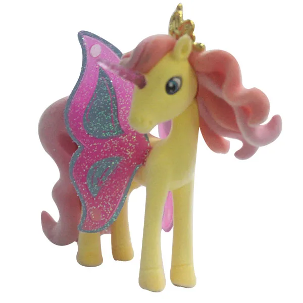 Newest funny Cheap for  kids Selling Colorful  Horses flocking Toys