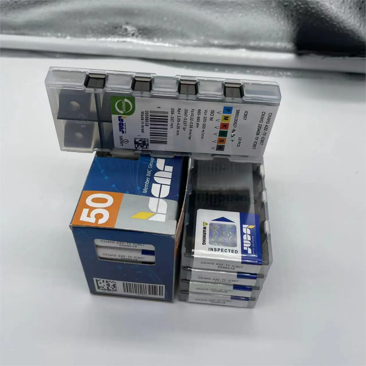 CNMG120408-TF IC907 ISCAR карбидные вставки cnc детали инструмента Iscar фрезы в наличии 100% оригинал