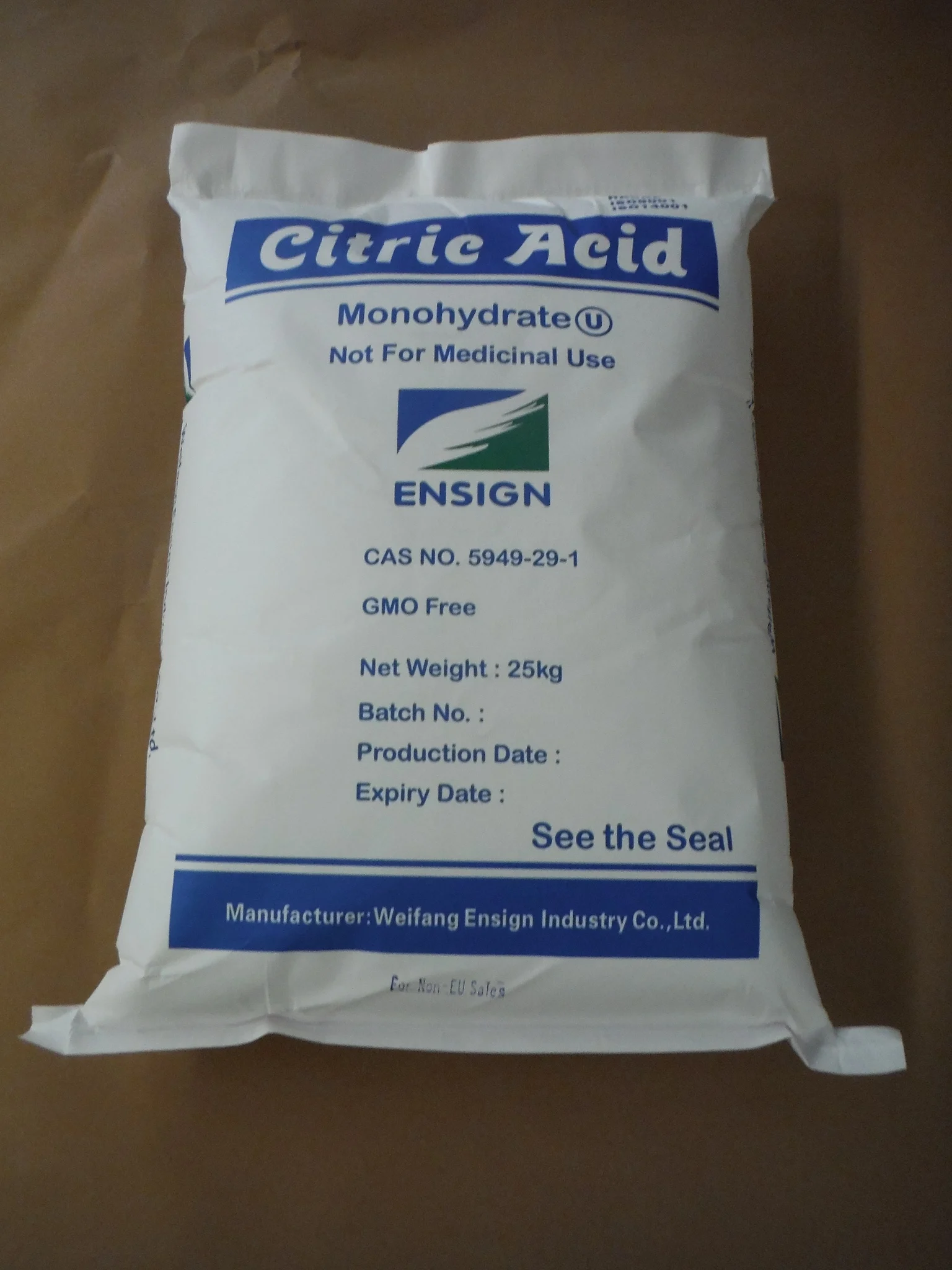 Food additive citric acid, factory supply Citric Acid Monohydrate