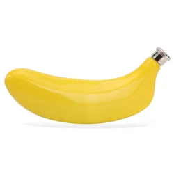 5oz Banana Shaped Hip Flask Pot Stainless Steel Pocket Wine Bottle Drinking Accessories
