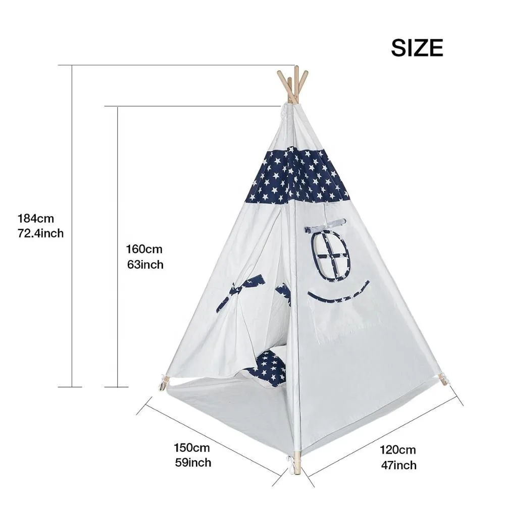 OEM Teepee tent for kids wholesale teepee tent dropshipping wood frame teepee house
