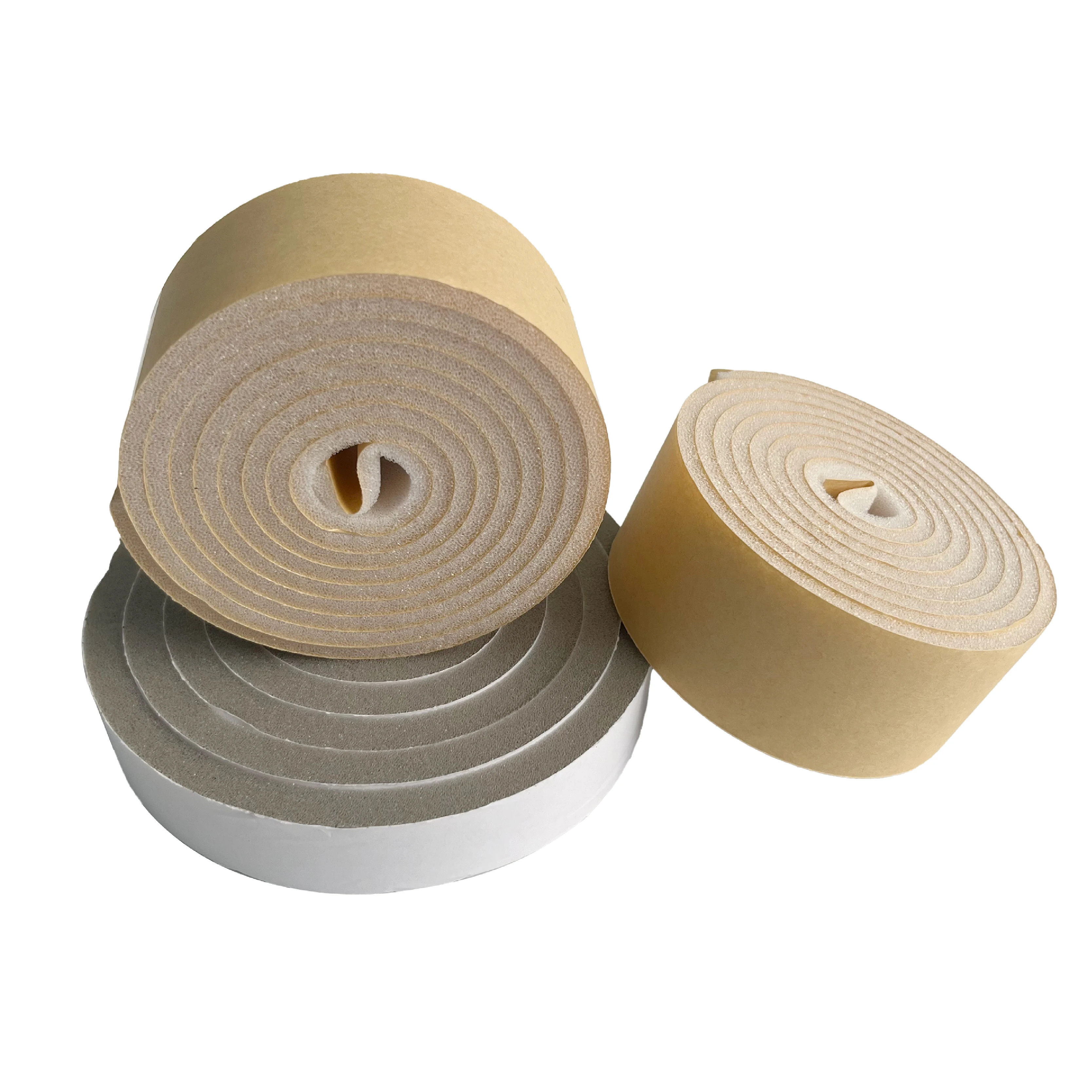 Self-Adhesive PU Sponge Strip Tape Sealing and thermal insulation for doors and windows