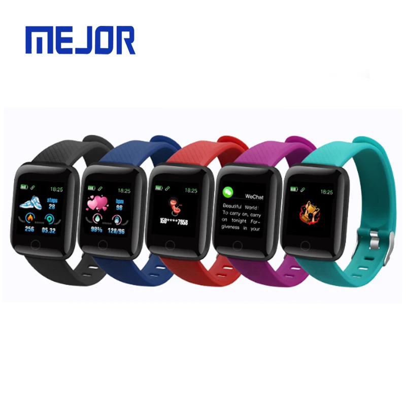Various color silicone straps D20 healthy wearfit watch 116P rubber sports mobile smart bracelet