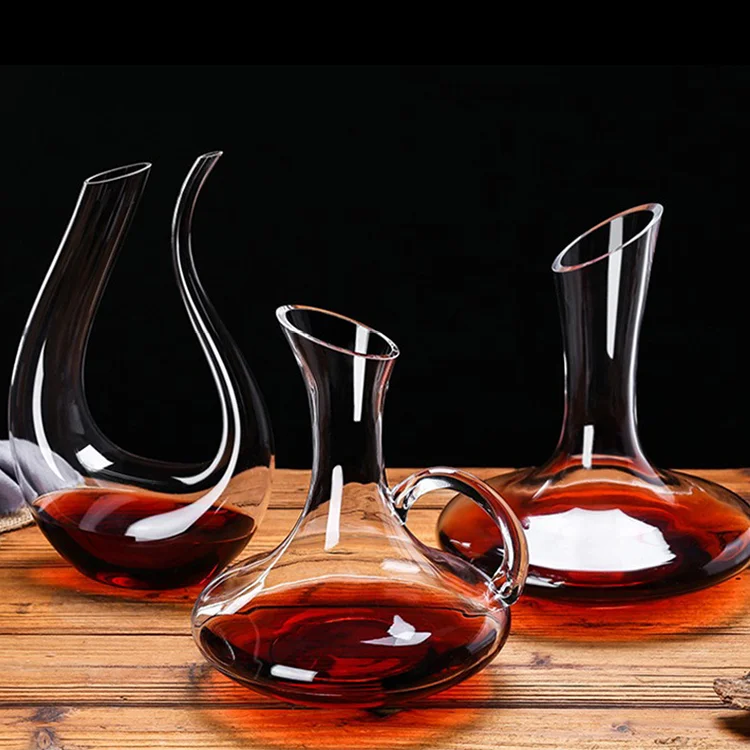 Wholesale Large Capacity Red Wine Decanter Crystal Glass Wine Carafe Lead Free Decanter For Party Wedding Hotel