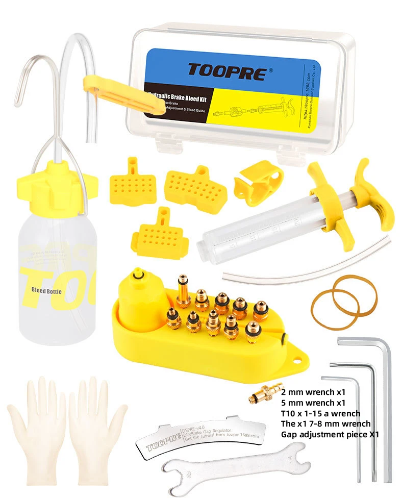 Bicycle Repair Tools Hydraulic Disc Brake Oil Bleed Kit Universal Set