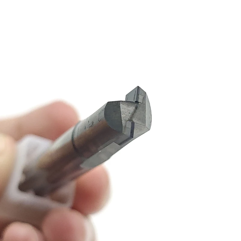 Diamond PCD double-edge end milling cutter for copper aluminum graphite carbon fiber