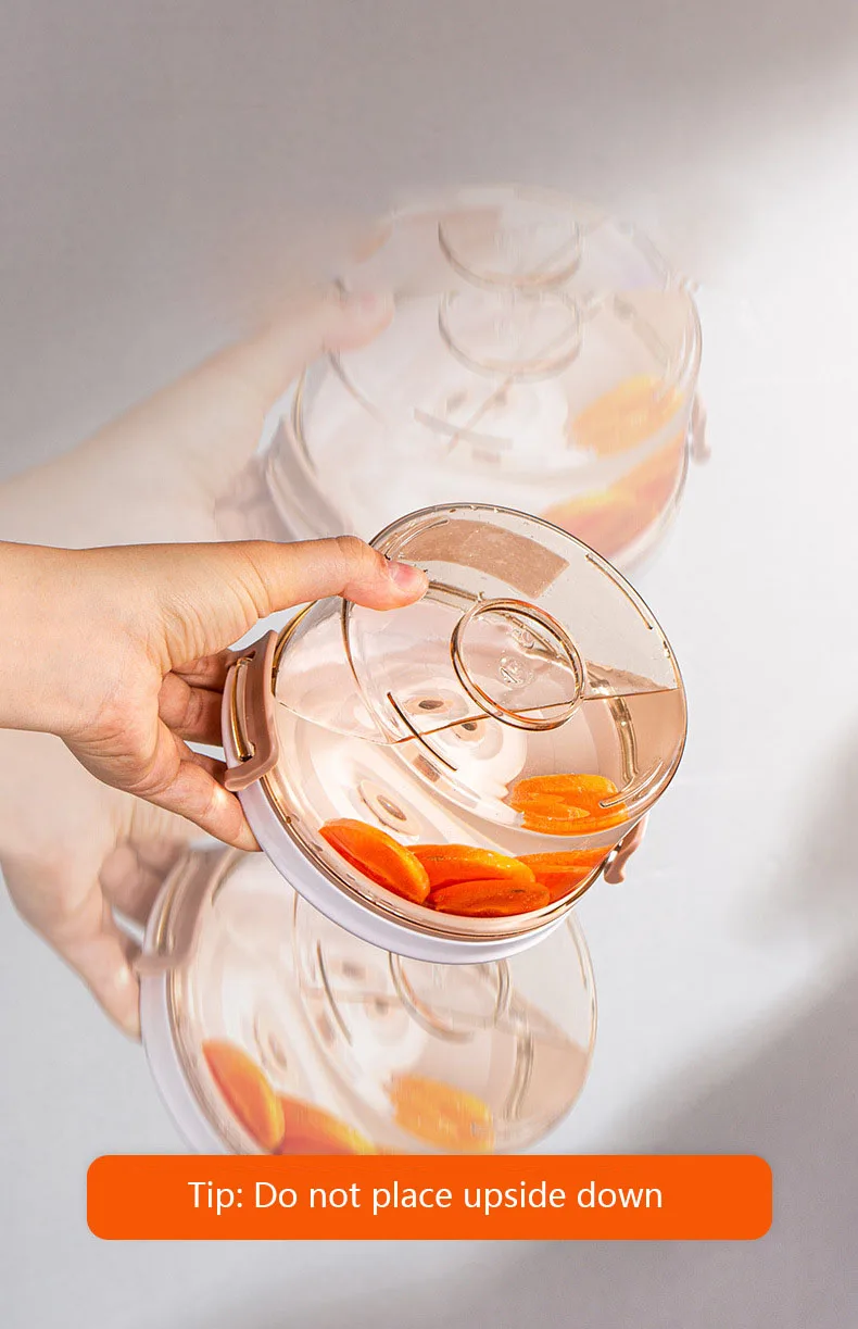 New Arrival Functional 1.05L Kitchen Supplies Storage Container Vacuum Sealed Jar Transparent Food Liquid Preserver With PP Lid