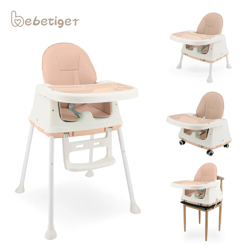 Baby High Feeding Chair Portable Kids Table Foldable Dining Chair Adjustable Height baby high chair 4 in 1