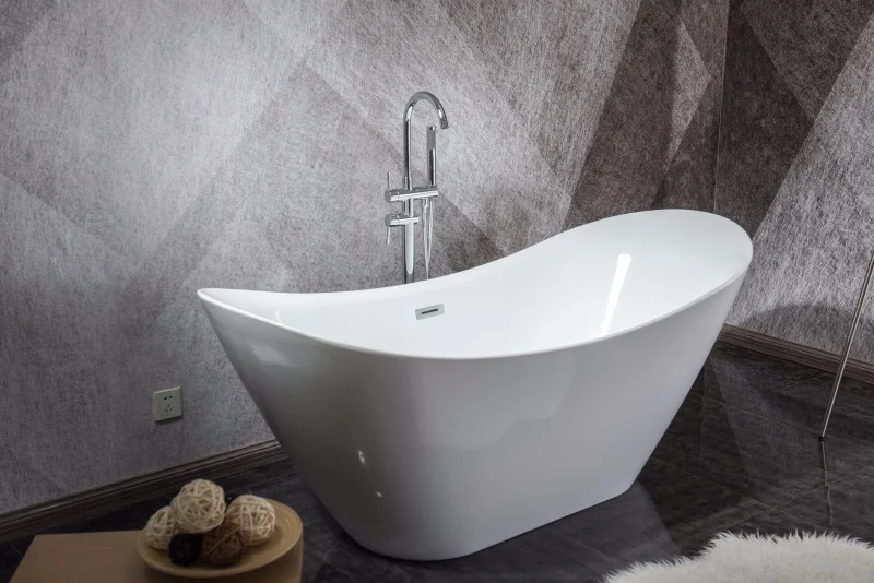 Acrylic Soaking Freestanding Bathtubs for Small Bathroom Free Standing Black Quartz Crystal Corner Round Luxury Bath Tub Price