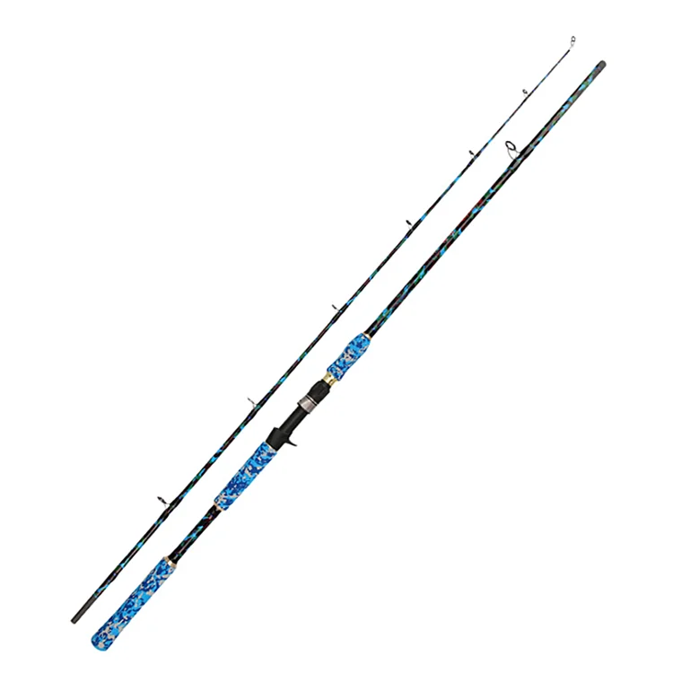 2.1M  2.28M  2.4M XH Power Fishing Pole 2 Sections Camouflage Graphite Carbon Carp Spinning Rods Sea Casting Fishing Rods