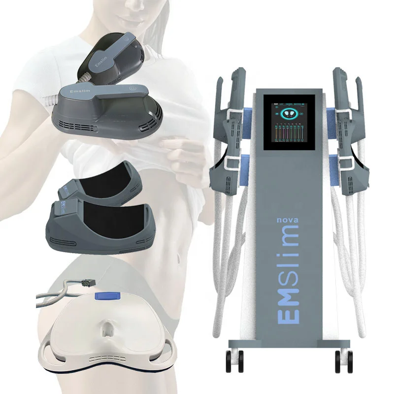 4 Handles With RF EMSlim Nova EM Body Sculpt Neo Machine HIEMT HI EMS FEM Muscle Building Muscles Training Machine