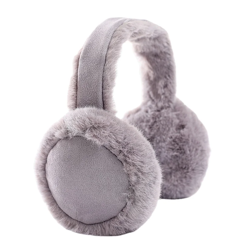 High quality Classic Unisex Shearling Warm Earmuffs Fashion Hamburg Ear Muffs Sheepskin Earmuff