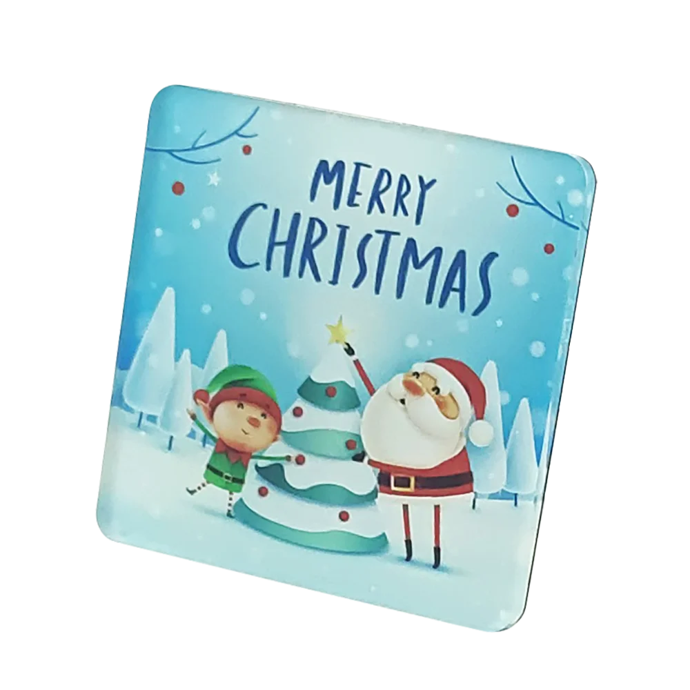 Made in China 3D Landscape Photo Cartoon Animation Square Magnetic Fridge Magnets Christmas Gifts square refrigerator magnet