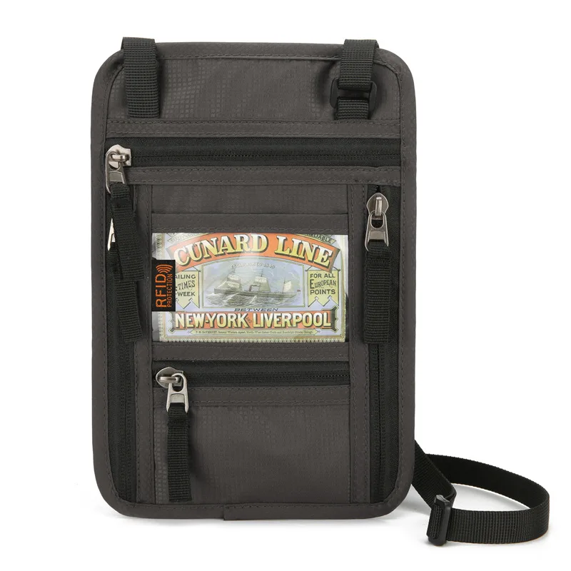 Women Coin Purse Mini Crossbody Shoulder RFID Blocking Travel Neck Wallet Pouch and Passport Holder with Adjustable Strap