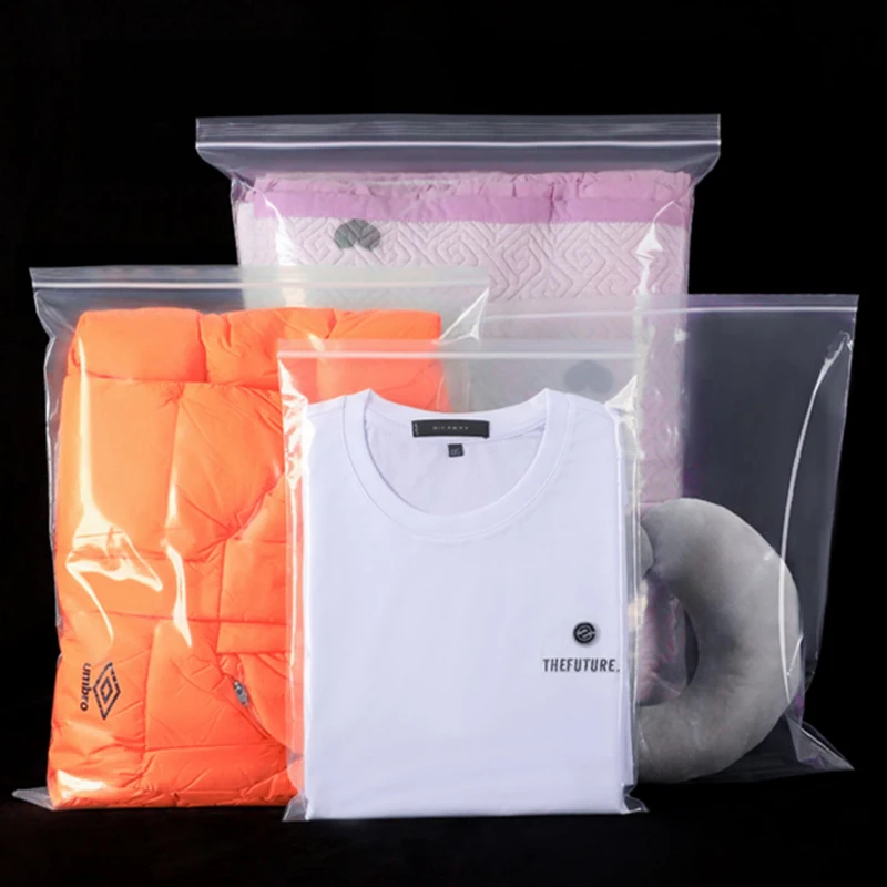 YURUI Factory Clear Poly Print Bag Custom zipper bags