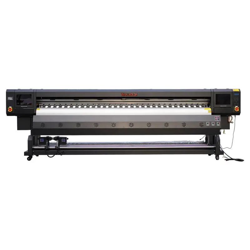 WorldColor 2024 Large Format 3.2m Automatic Inkjet Printer with Multi-Head Eco Solvent Ink for Advertising PVC Label Printing