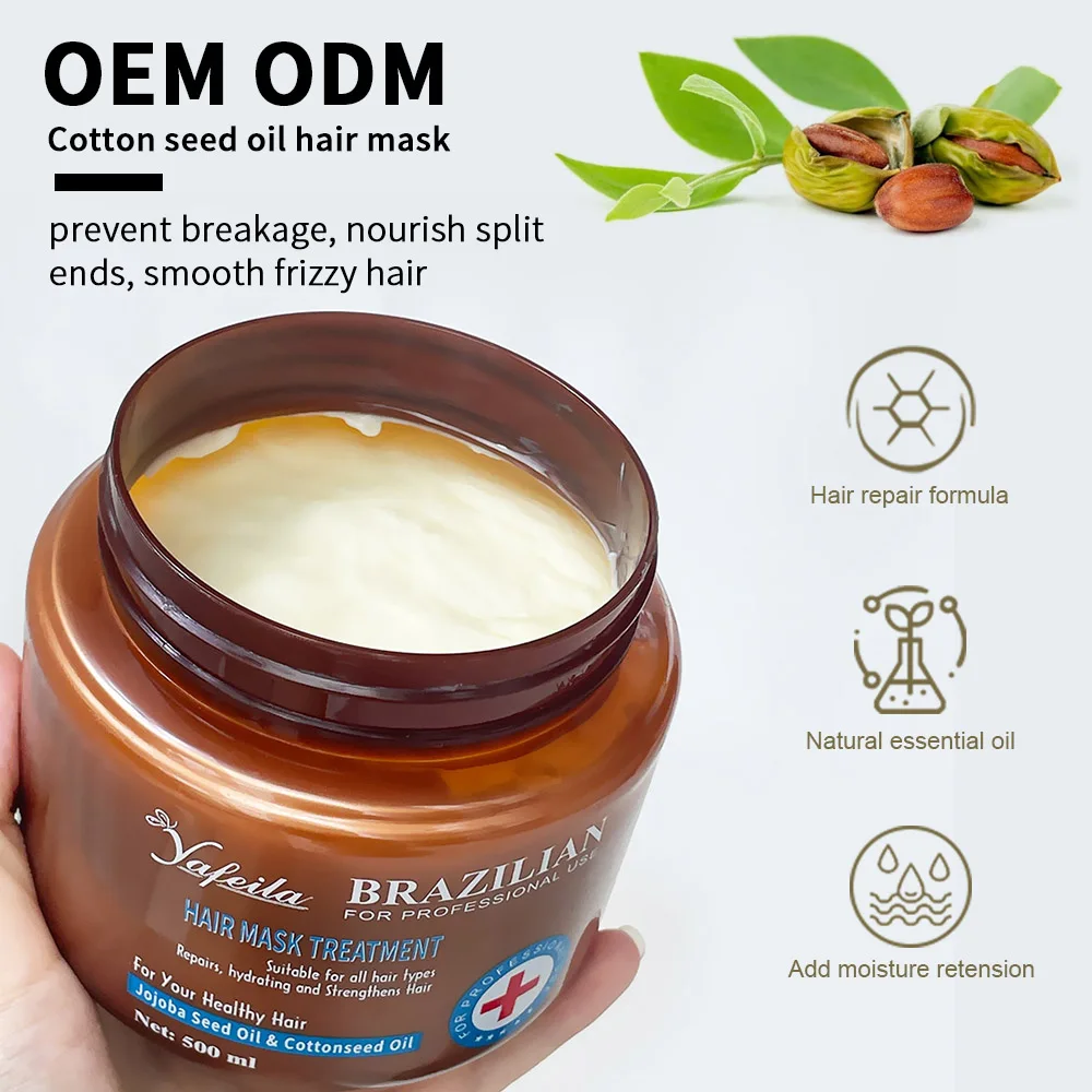 High Quality Keratin Hair Straightening Cream Mask Private Label Weightless Deep Conditioning Treatment for Weak Hair