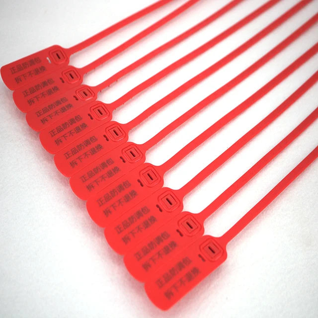 Disposable plastic seal clothes shoes anti-change bag anti-theft anti-counterfeit buckle anti-return tag lock label tie