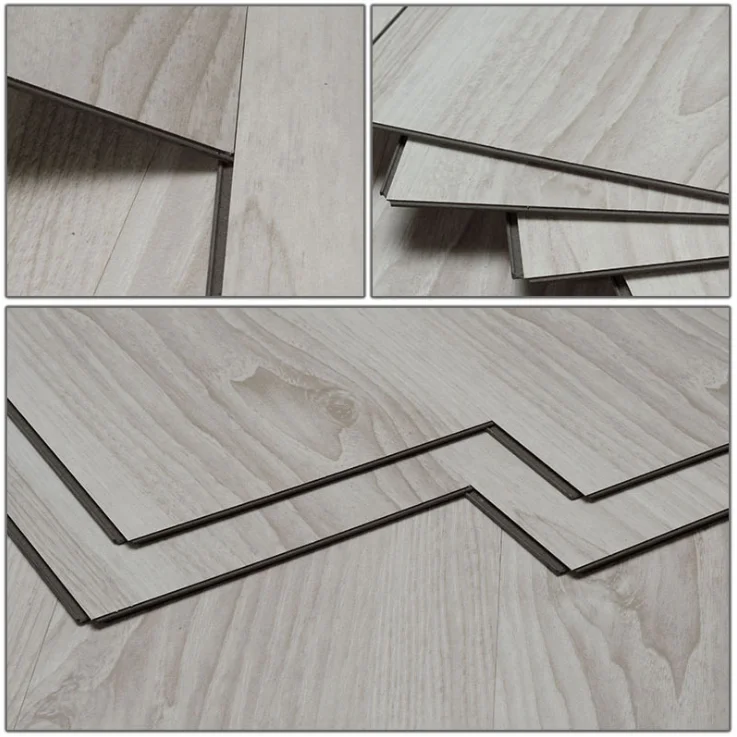 Composite Floating Indoor Interlocking Plastic Tiles Plank Vinyl Sheets SPC Plank Floor PVC Vinyls Flooring With Mute Back Pad