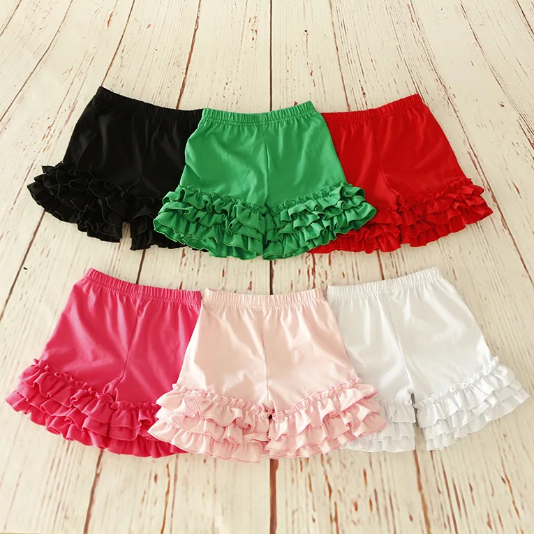 Little Girls Icing Ruffles Shorts Toddler Baby Cotton Short Pants M3809