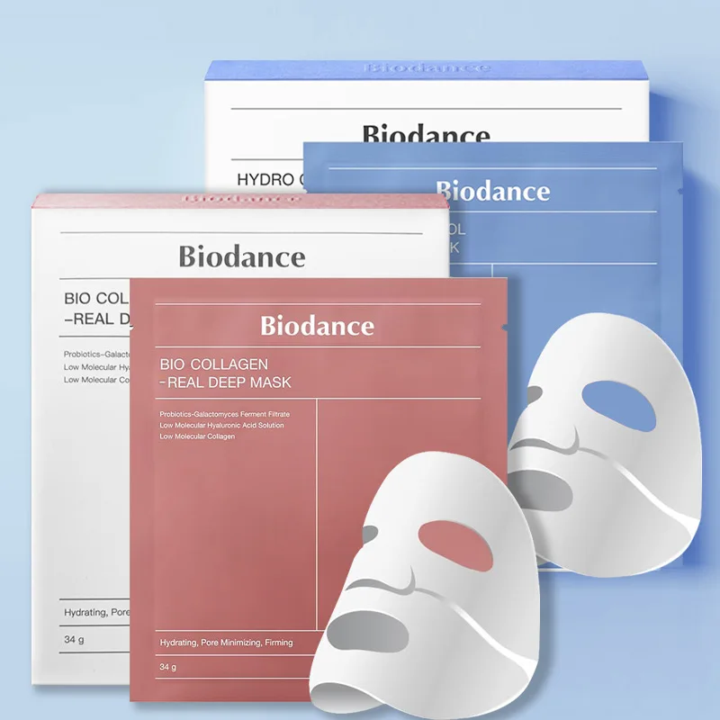 Hot Selling Collagen Face Masking Sheet Korea Private Label Toning Biodegradable Functional Facial Mask Face & Body Mask
