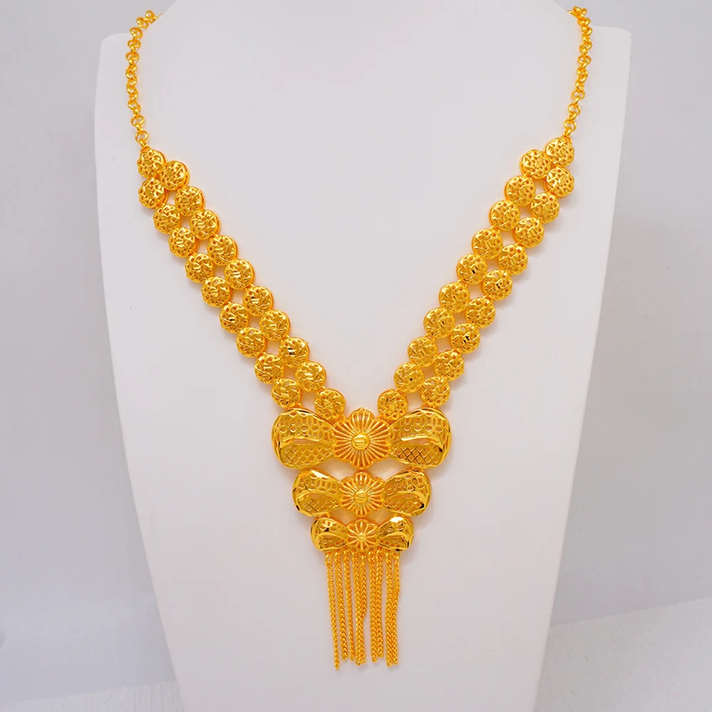 GDJWRI BJW156 Luxury Brass Wedding Fashion Jewelry Set for Woman 18k Real Plated Dubai Africa Necklace Full Sets