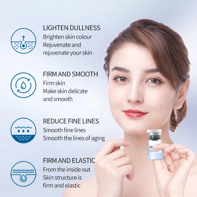 Firming Anti Wrinkle Skin Face Repairing GHK-Cu Blue Copper Peptide lyophilized powder