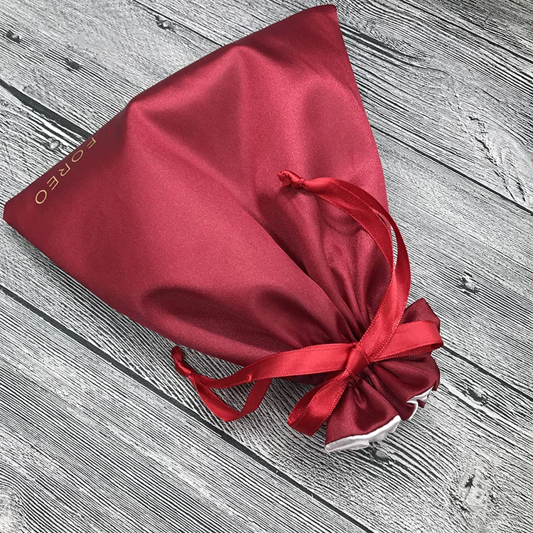 Luxury Custom Satin Silk Dust Bag Cover for Handbag