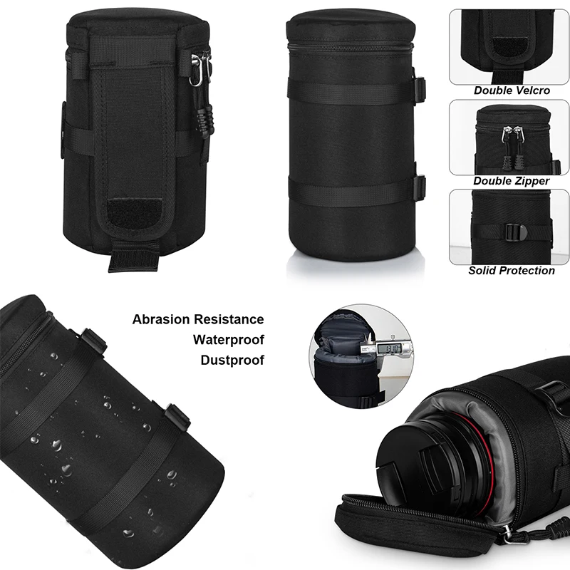 Manufacturing Custom Travel DSLR Compact Waterproof Small Digital Gear SLR Camera Lens Pouch Bean Bags Case Photography