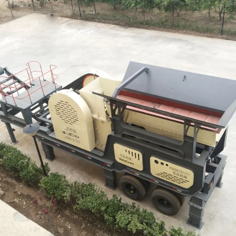 Mobile Granite Silica Glass Sand Crusher Plant, Artificial Sand Maker Equipment, Mobile VSI Series Sand Making Machine for Sale