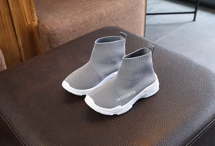 Fly Knitted Surface Eva Bottom Wholesale Kids Designer Shoes Casual Wear,Casual Shoes For Kids