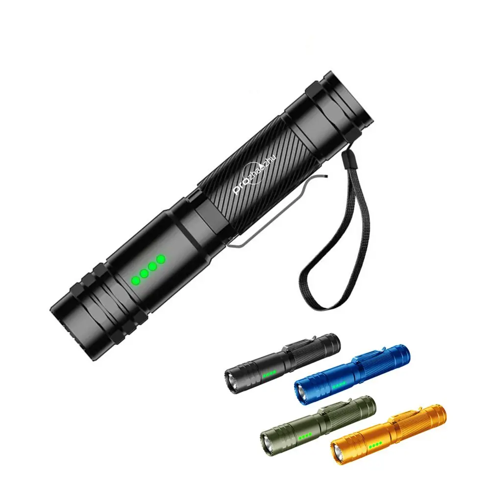 Super Bright High Power 18650 EDC Portable Led Torch Light Mini Torchlight Rechargeable Tactical Led Flashlight