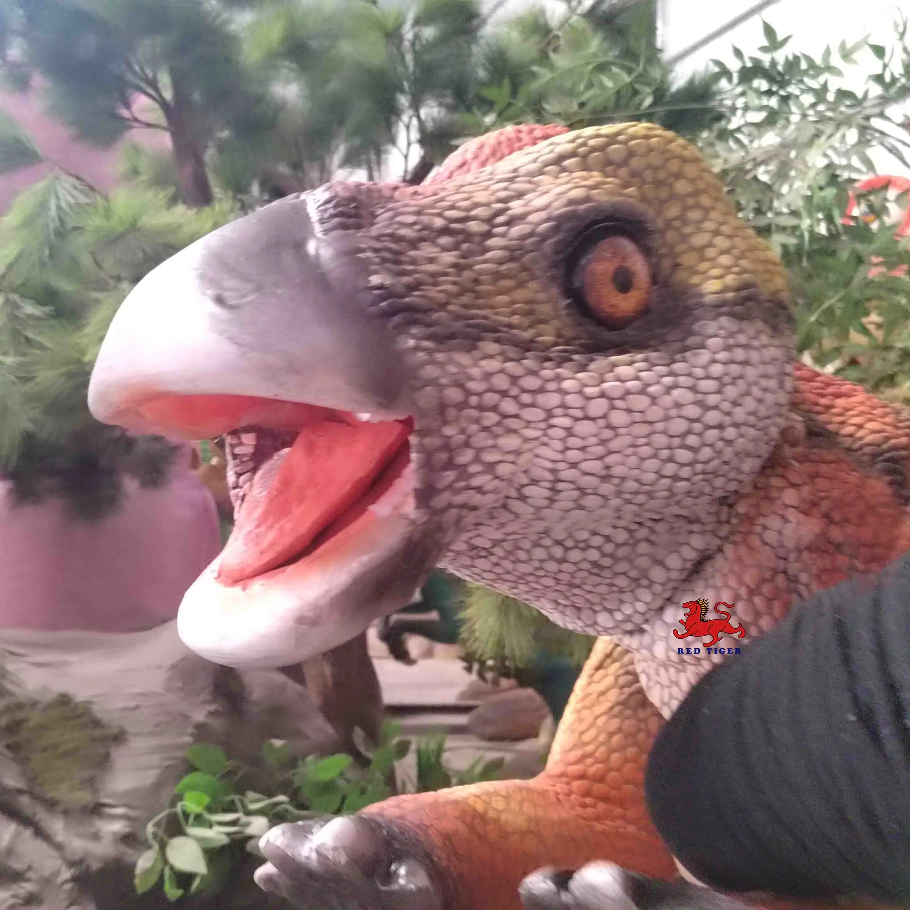 Small Animatronic Dinosaurs Hand Puppet Raptor Baby Dino