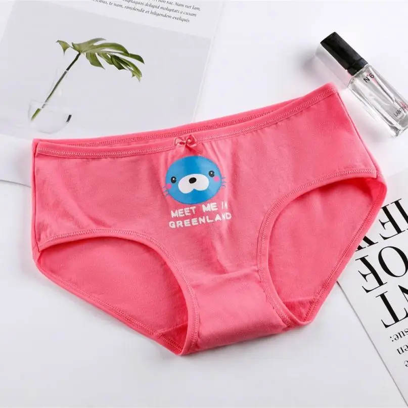 High quality wholesale cute girls panty pretty girls panties cotton cartoon panties for women