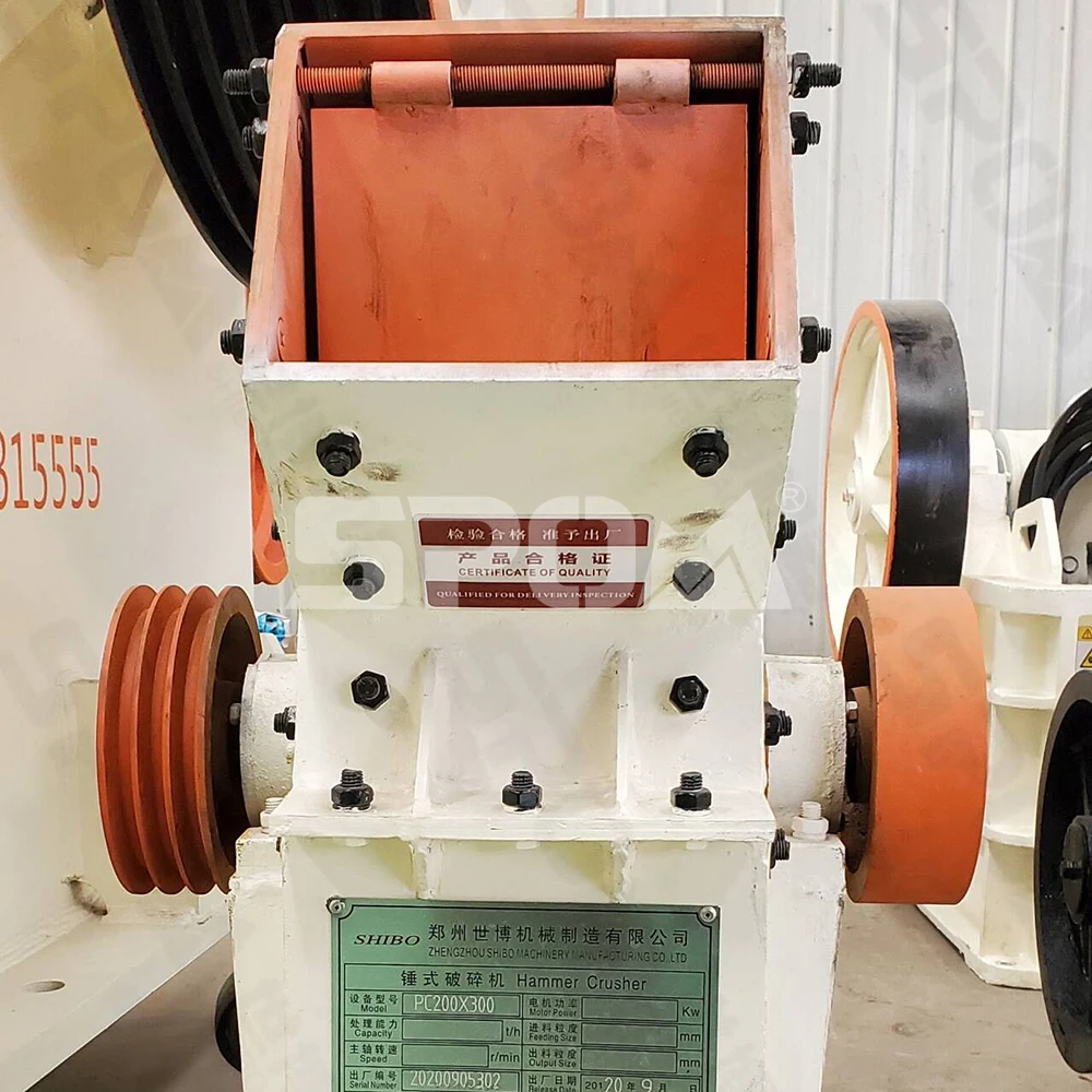 pc 200*300 best-selling small road stone crusher pc400x300 mobile hammer crusher with vibrating screen