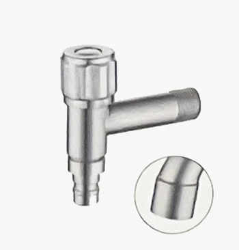 XZ-203 Hot Sale Stainless Steel T-Type Brushed Durable Toilet Facet Wall Mounted Bathroom Washing Machine Tap