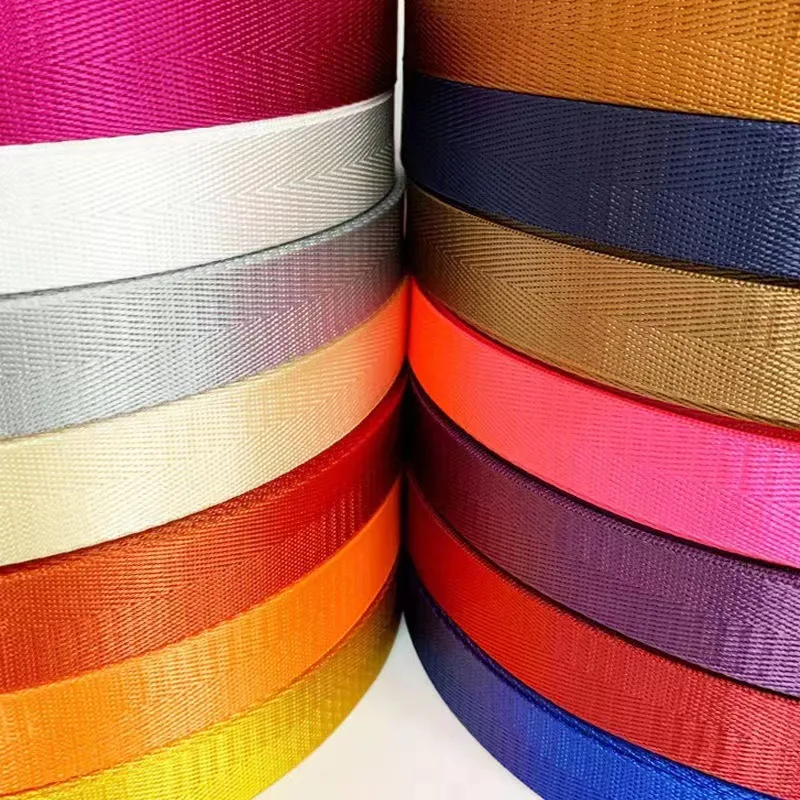Wholesale cheaper price 3.8cm 5cm wide in stock multiple colors non slip nylon polyester webbing for pet supplies