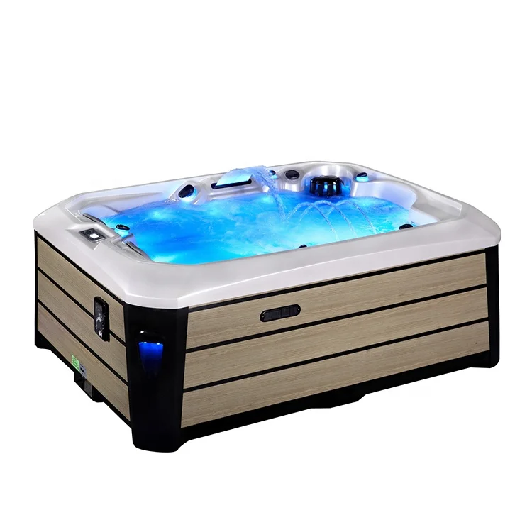 Sunrans whirlpool massage outdoor 3 person balboa mini hot tub spa