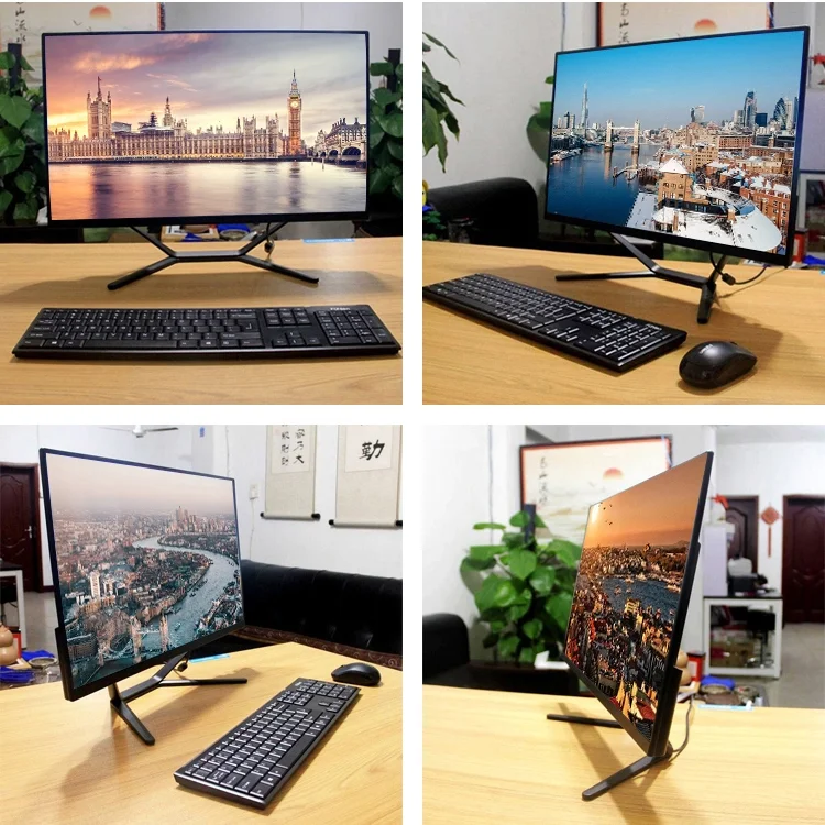 Экономичный игровой ПК i3/i5/i7/i9 CPU 23 8 дюйма Французская клавиатура мышь все в одном настольный компьютер для школьных заявок