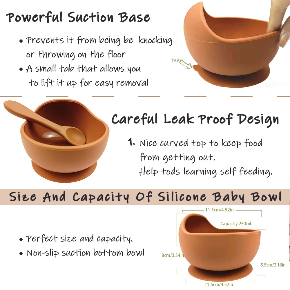 Factory Price Buy Baby Suction Bowls Online at Best Prices Feeding Essentials Baby Bowls Non Slip Suction Baby Plate Bowl OEM