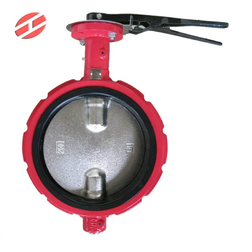 5  Inch ANSI 150 Ductile Iron Body Wafer Butterfly Valve for water oil gas