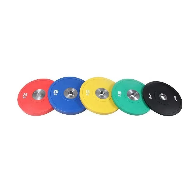 Competition Colored Rubber Plates Steel Calibrated Weight Plates Barbell Deadlift Weights Plates