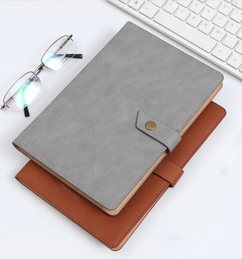 Free Sample Girls Gift Set Color Change Date Label School PU Leather Note Book Planner Diary Notebooks