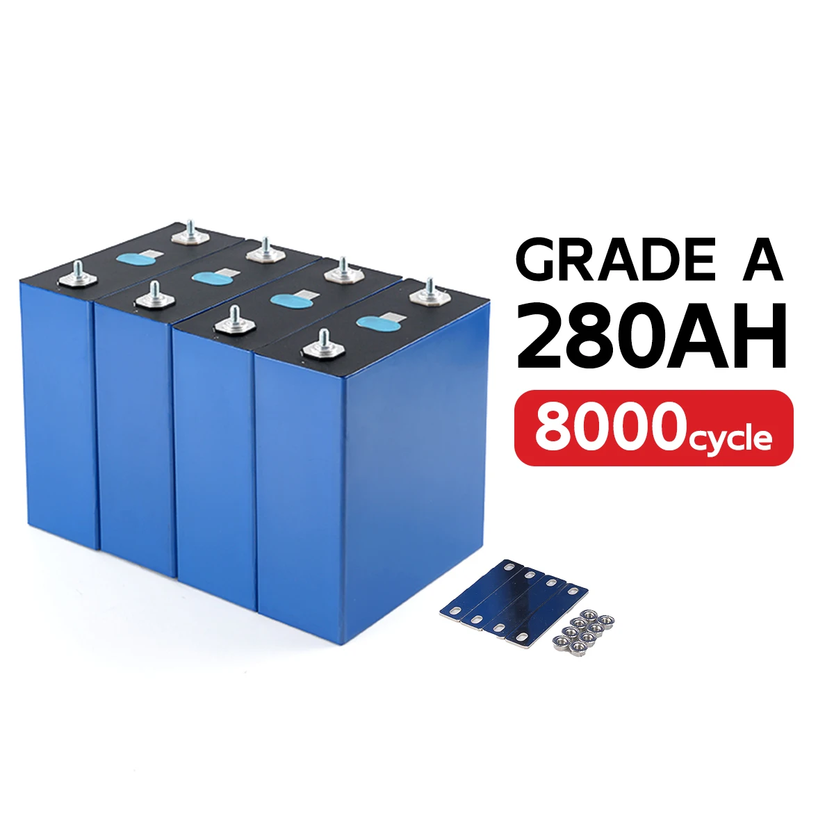 EU Stock Brand New Grade a V3 3.2V 280Ah Lithium Battery Prismatic 280K LF280K Cell for Home Solar Application Lifepo4