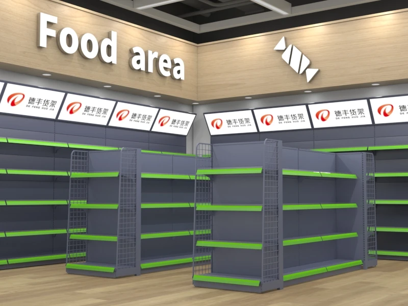 approved high quality Europe supermarket gondola shelving