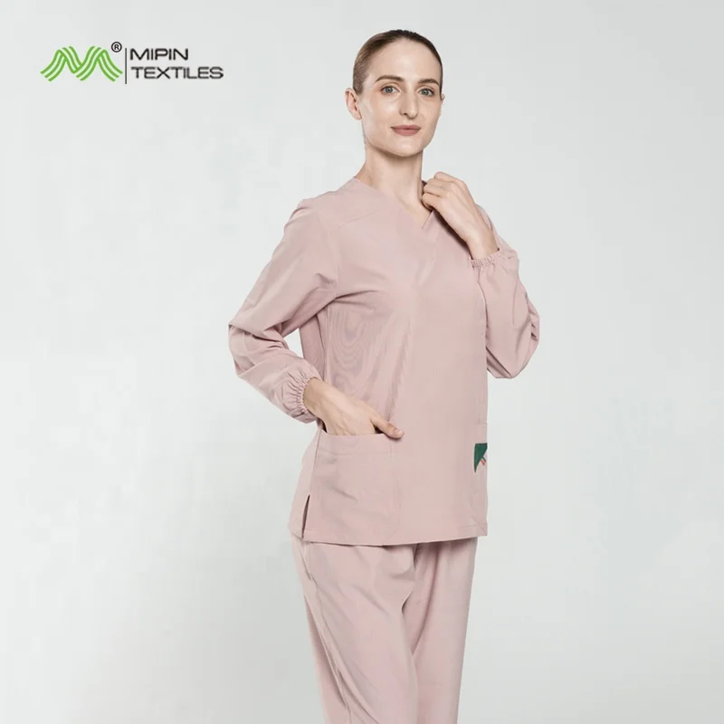 Scrub Vendors Wholesale Custom Unisex Medical Hospital Fashion Scrubs Suit Dental Clinic Nursing Jogger Scrubs Uniforms Sets