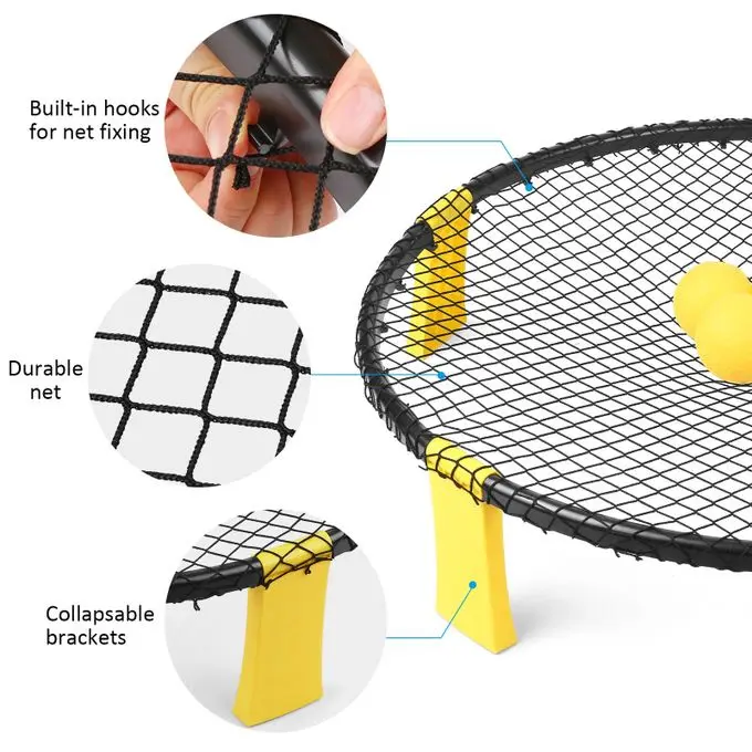 mini beach volleyball spike game set outdoor team sports lawn fitness equipment with 3 ball volleyball net