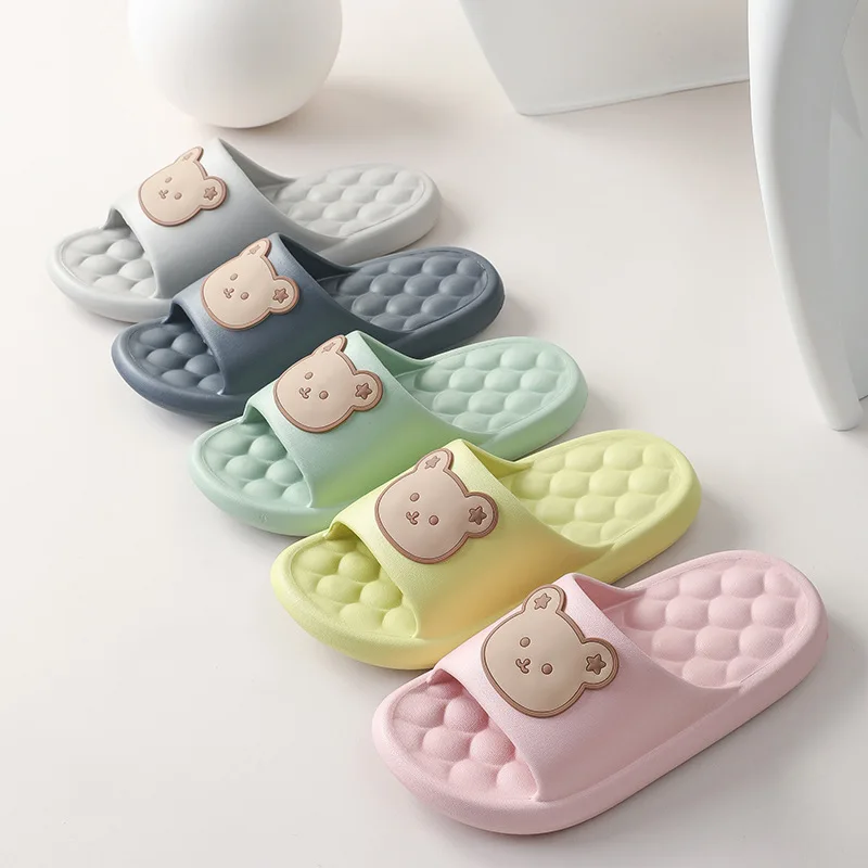 Shit feeling slippers for women indoor home bathroom shower anti slip silent cute couple cool slippers for men