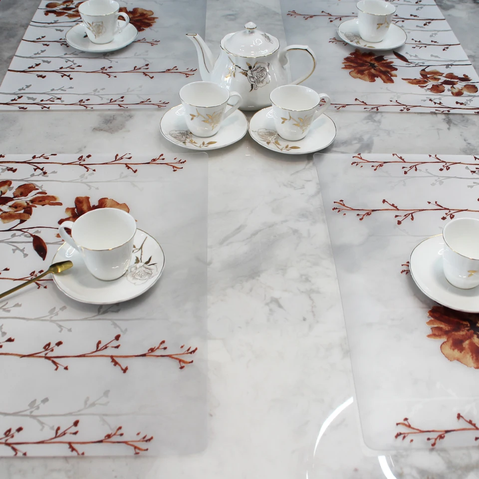 Customise Restaurant Modern Place Mat Woven Straw Kids Baby Standard Size Eating Table Plate Mat Dining Table