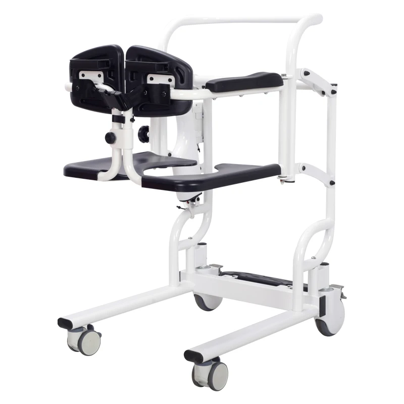 Mobile toilet chair with wheels commode chair for disabled electric lift transfer nursing chair for elderly shower